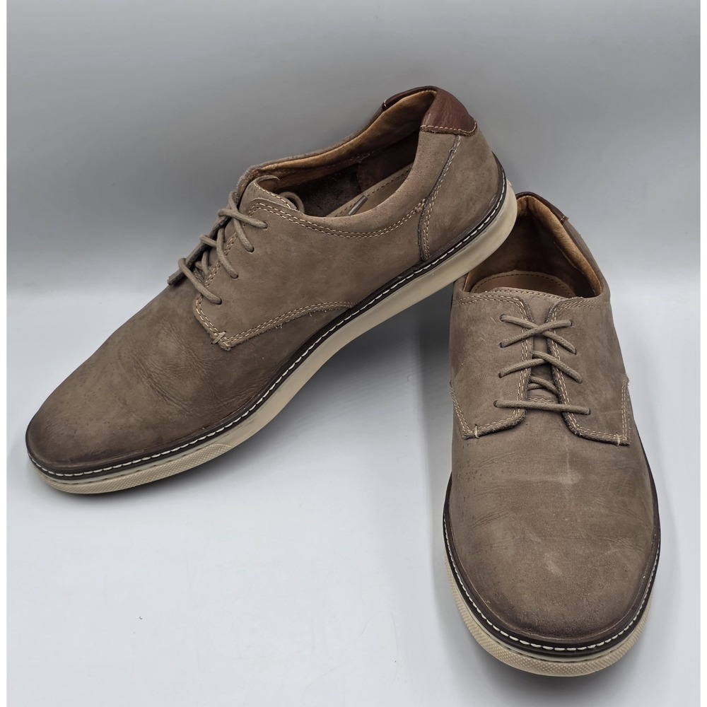 Johnston & Murphy Shoes Mens 12 M Oxford Dress Casual 25-8358 Brown Sheep Skin - Picture 4 of 12